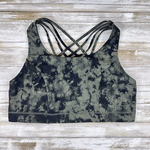 torrid Other - Torrid Active Sports Bra Size 2X Camo Tie Dye Green Criss Cross Strappy Back
